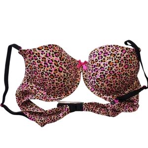 Victoria's Secret Demi Animal Print Underwire Bra, Size 36B